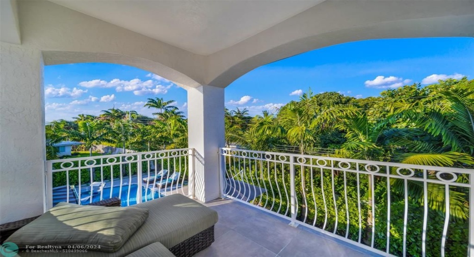 Covered terrace from your primary suite.