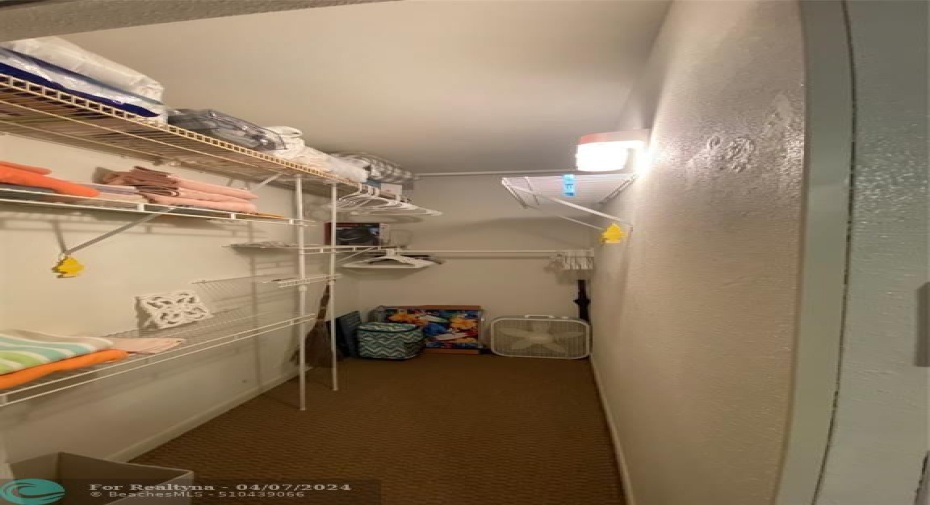 Oversized Walk-In Closet