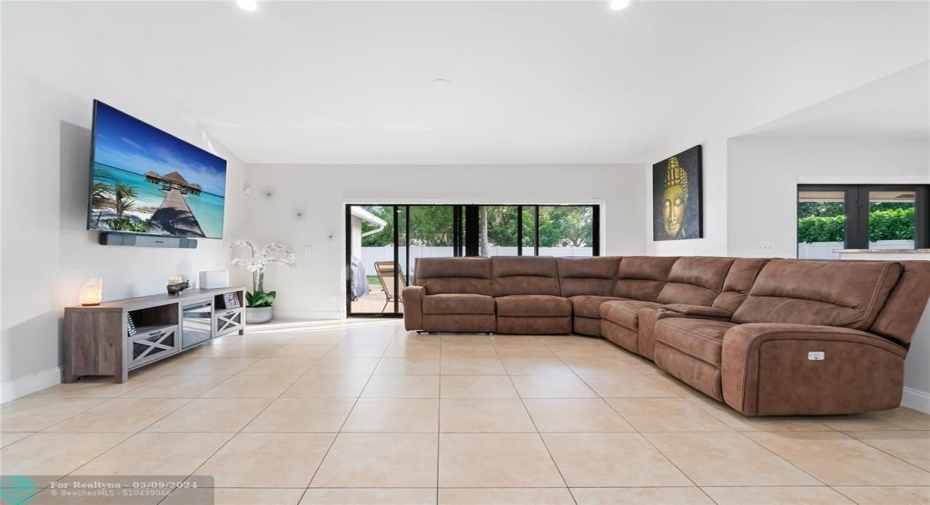 Tile flooring.
