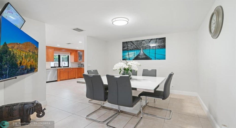 Formal dining room.