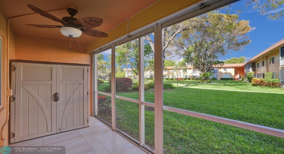 View from screened porch
