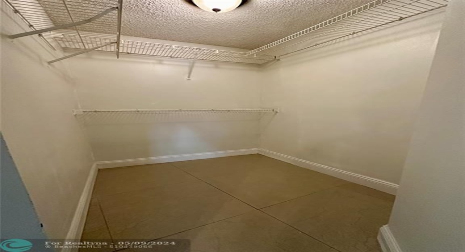 Master has a Spacious walk-in closet