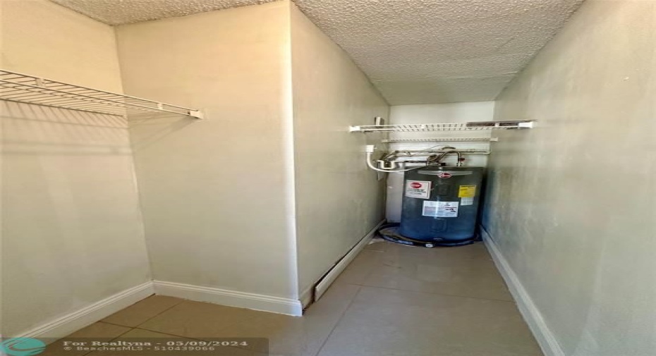 Walk-in located in the guest bedroom
