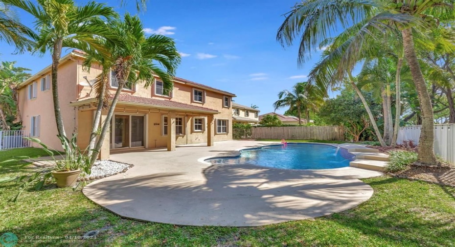 Spacious yard
