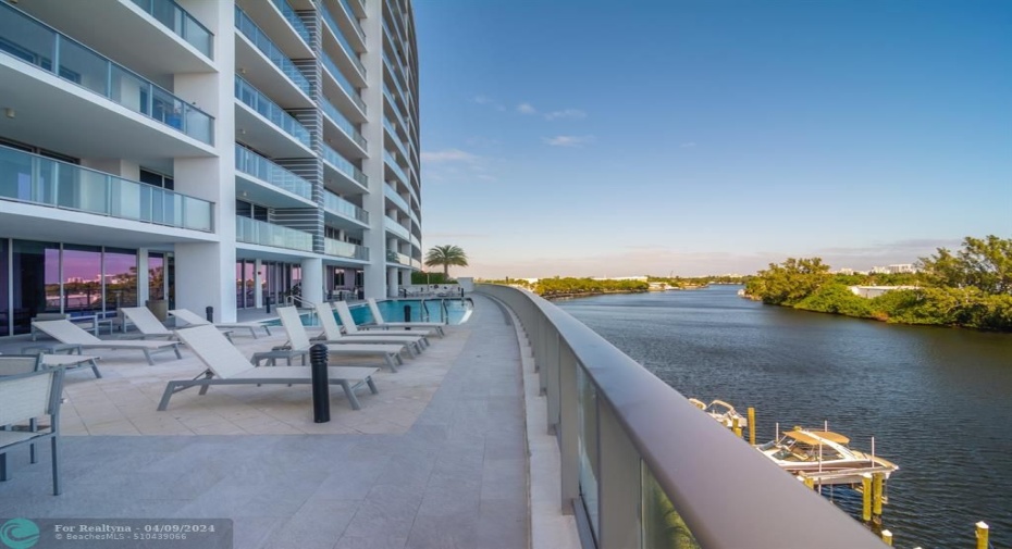 Pool Decl on the waterway