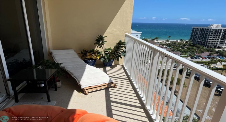 Balcony facing SE
