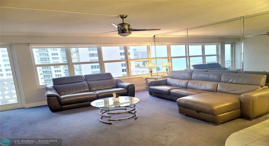 Leather sofas