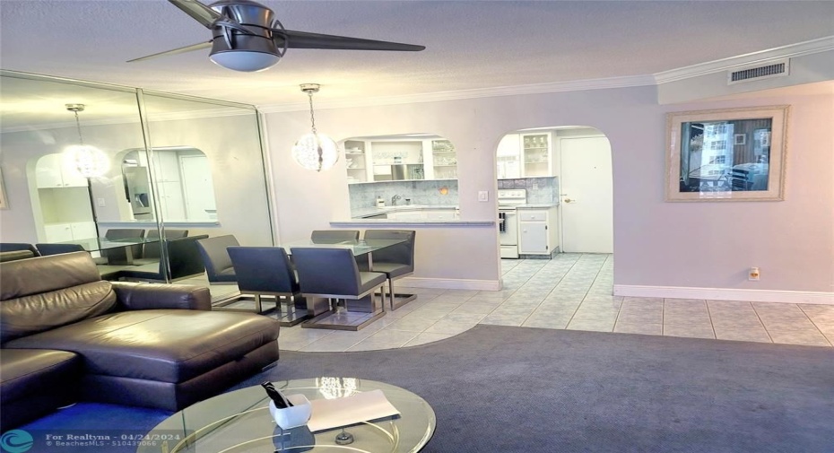 Living & dining and kitchen