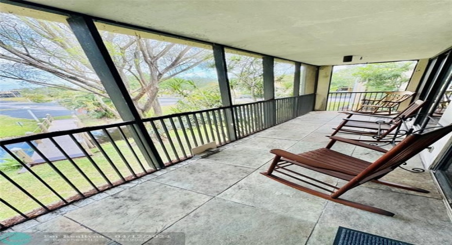 Enclosed patio