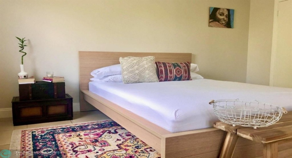 BEDROOM LARGE ENOUGH TO FIT A KING SIZE BED WITH WALK-IN CLOSET