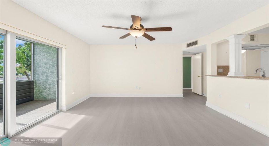 View of Living Room from Dining Room