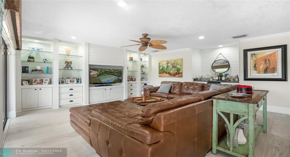 Family room off of kitchen