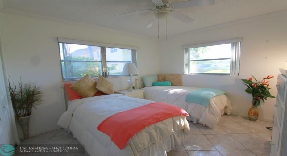 Double Windows in both Bedrooms