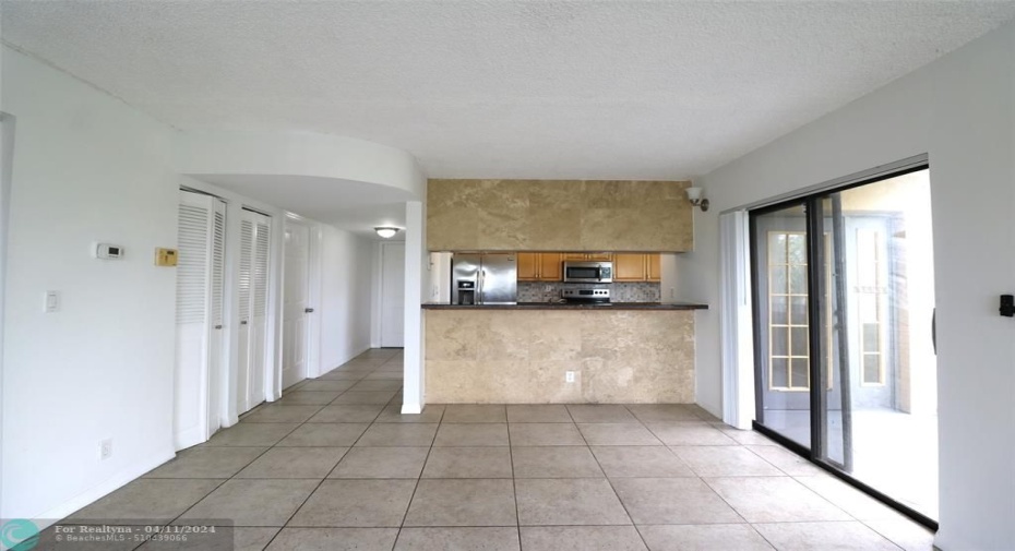 Kitchen View from Living Room