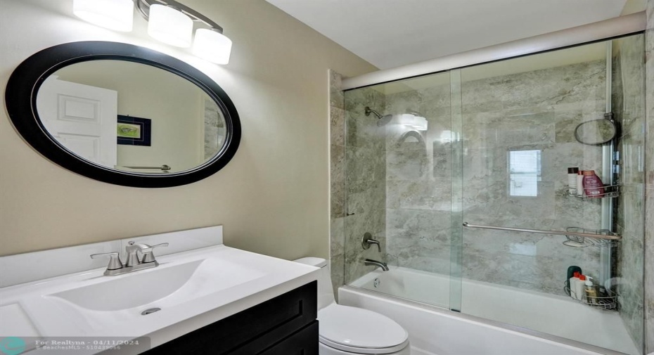 Upgraded bathroom.