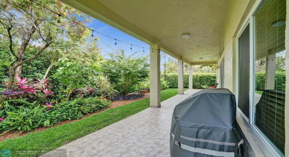 Peaceful private garden.