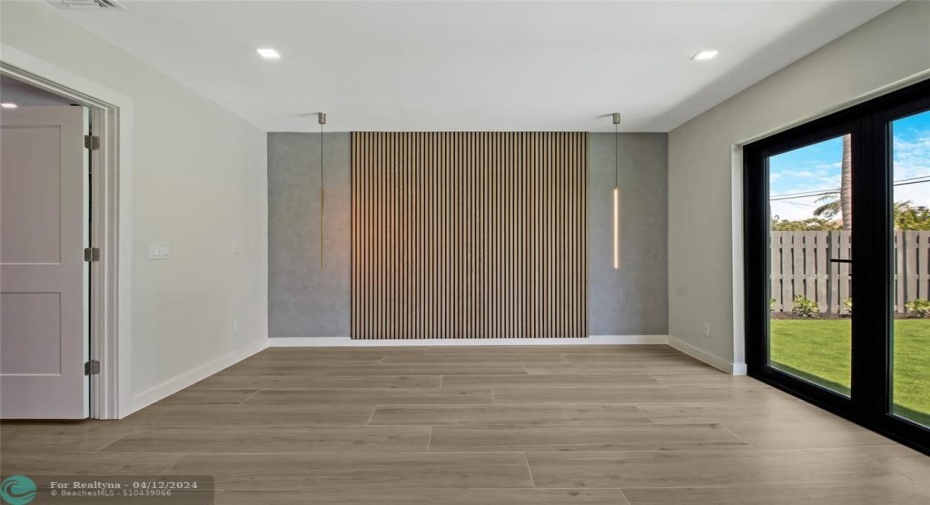 Primary Bedroom with gorgeous design features