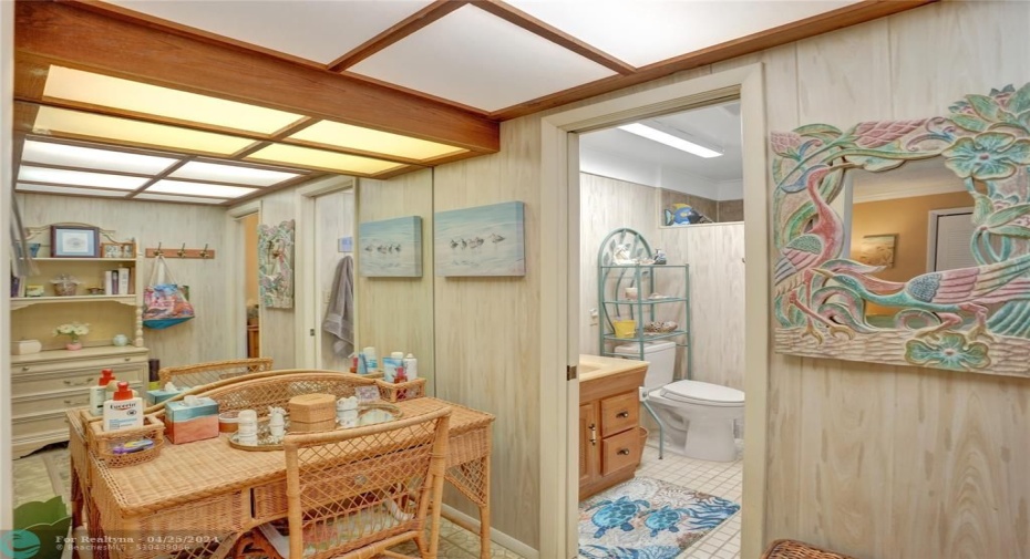 dressing area