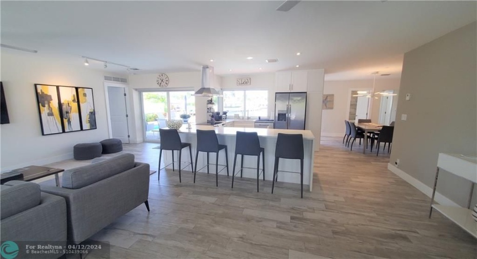 fully renovated wide open floor plan