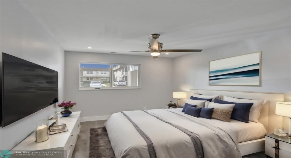 Virtually Staged Bedroom