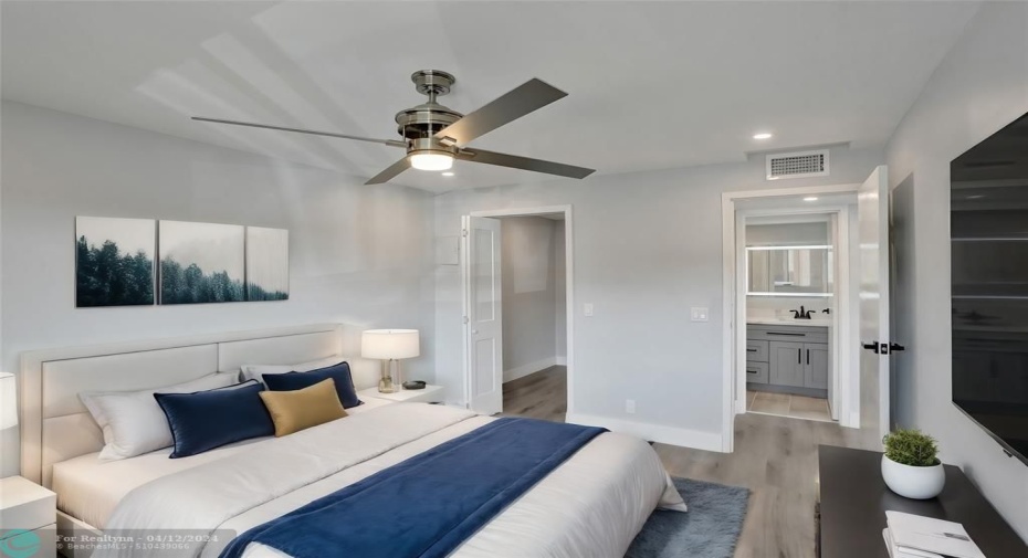 Virtually Staged Bedroom