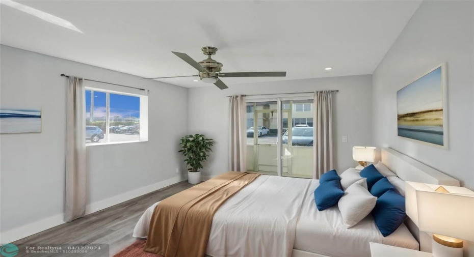 Virtually Staged Bedroom