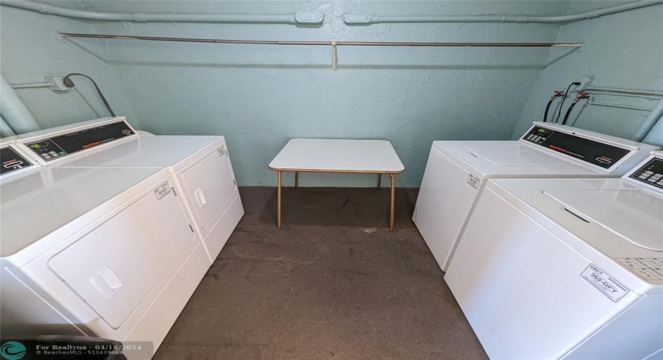 Laundry room on same floor