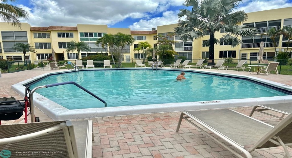 Lovely pool within walking distance.