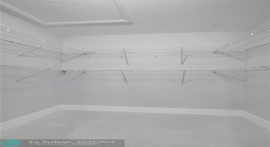 Master bedroom closet