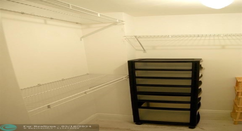 Master bedroom walk-in closet
