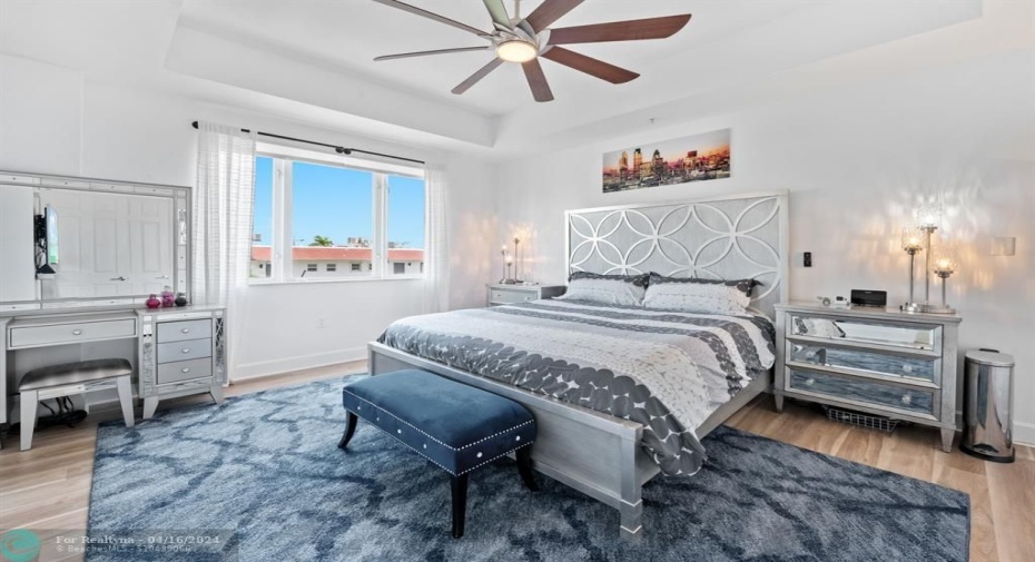 Primary Bedroom- King bed. 2 large walk-in closets