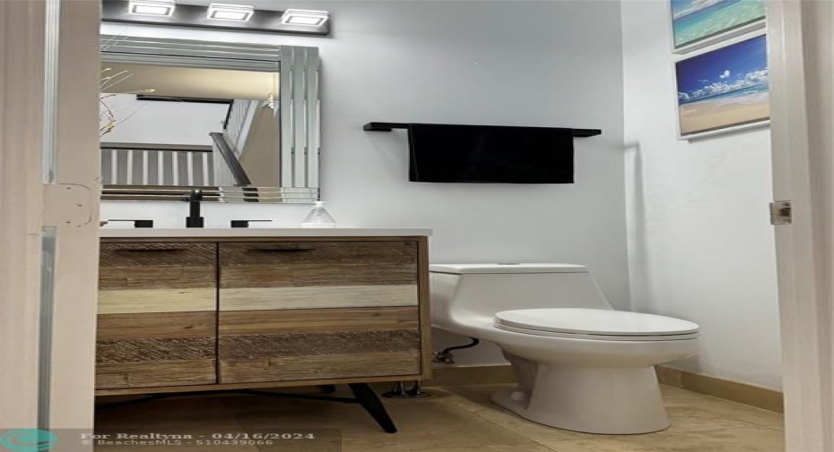 Half bath on Great Room Level.