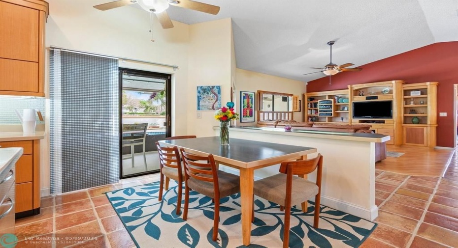 Eat in kitchen with patio views!