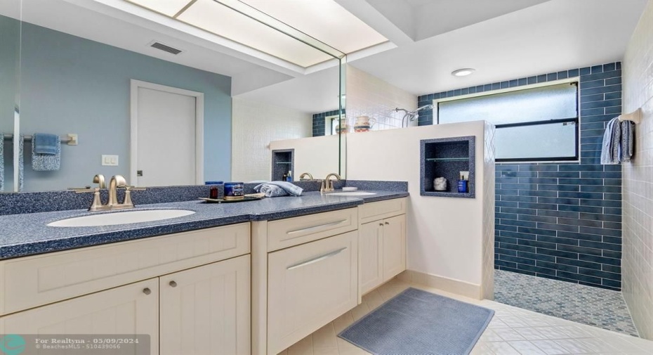 Primary bathroom is finely appointed and very well maintained!