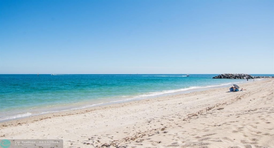 Gorgeous beach views of the Jetties.
