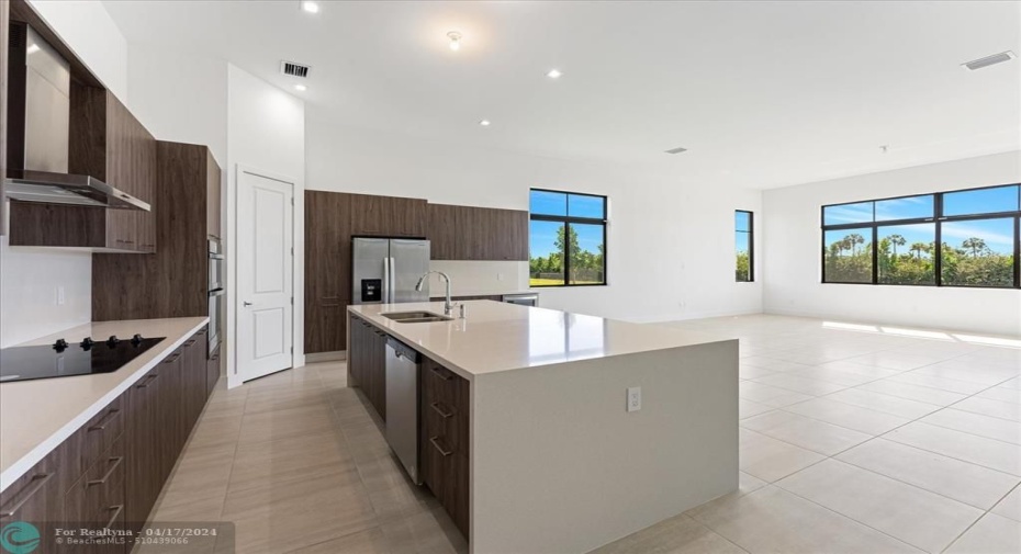 2 Tone Cabinets and Island