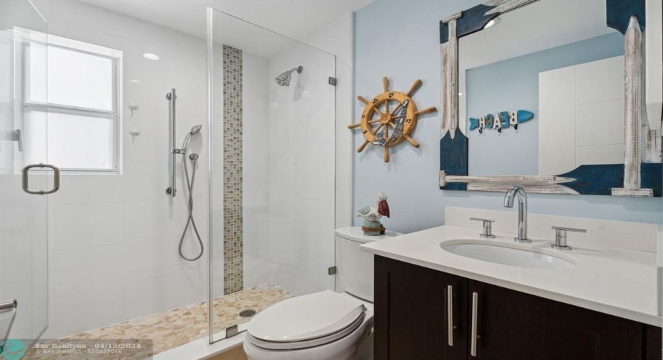Large step in shower
