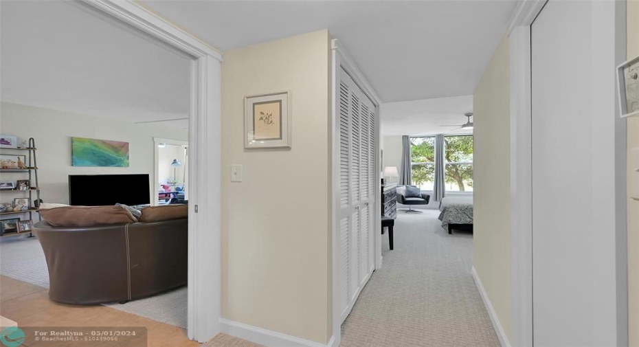 Entrance off main living space, split from other bedrooms