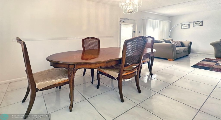 Dining Area is Adjacent to Kitchen