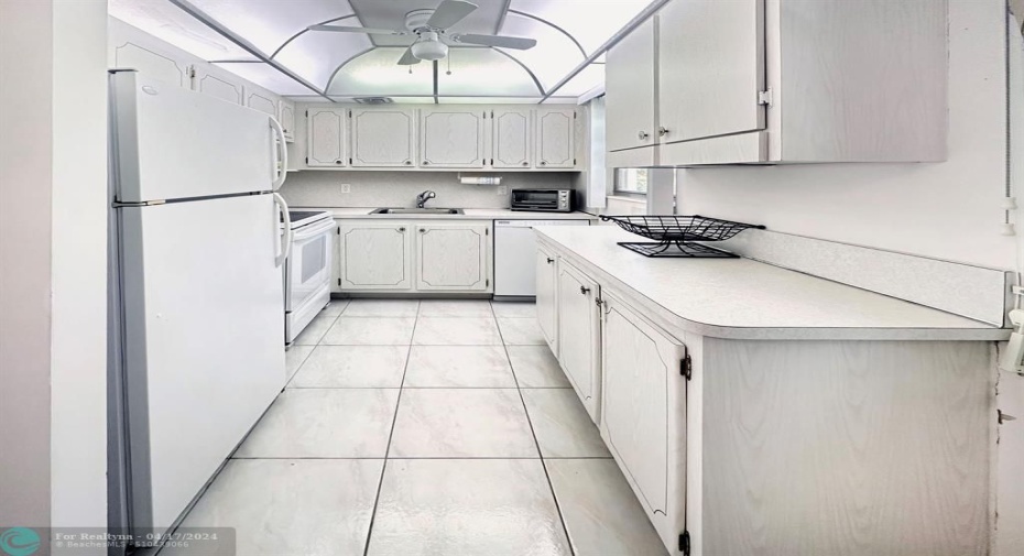 Clean All White Kitchen