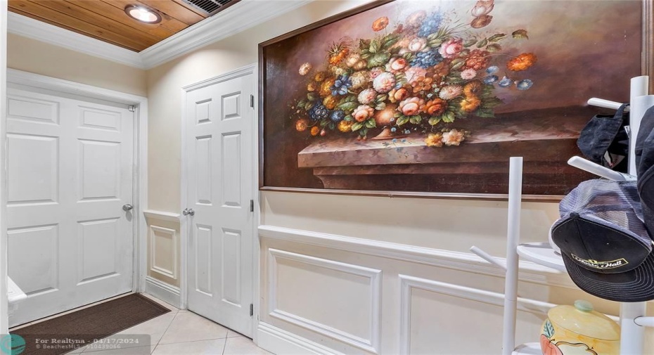 hallway from garage