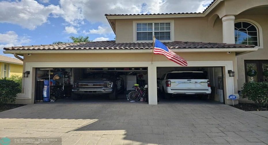 Garage - space for full size truck and SUV