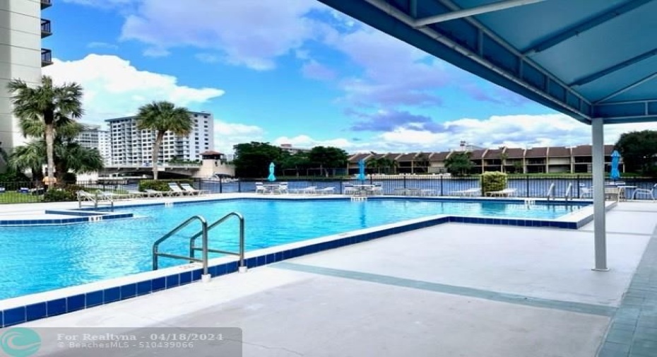 Resort style heated pool