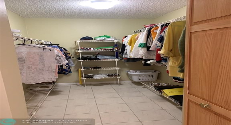 Walk-in closet in Main bedroom