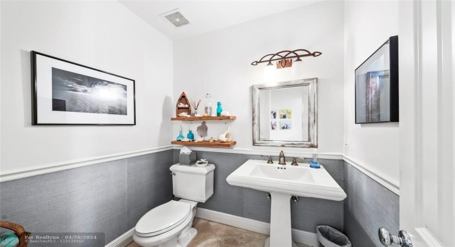 Half Bath on 1st Floor