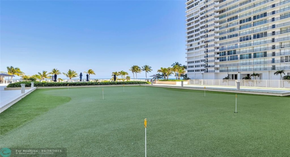 Putting Green for the golfers