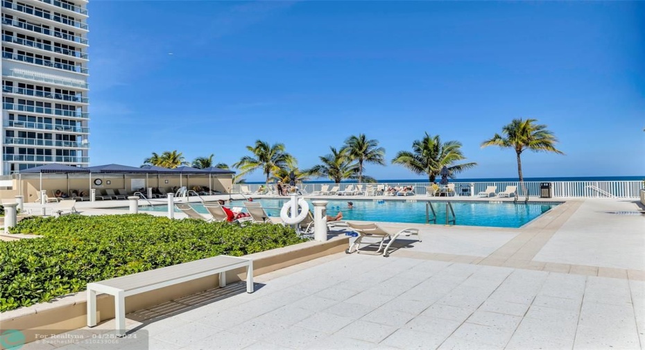 Relax at poolside and enjoy the Ocean views