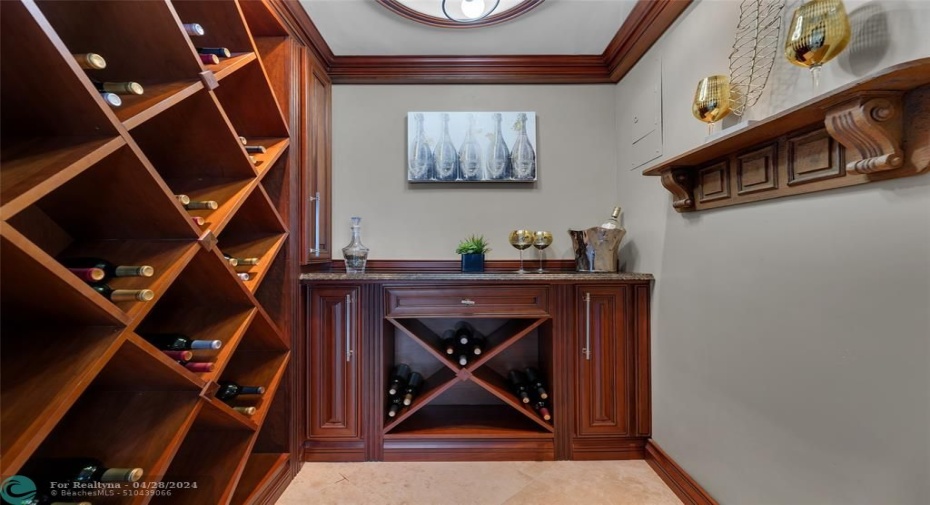 Partial view inside Wine Cellar