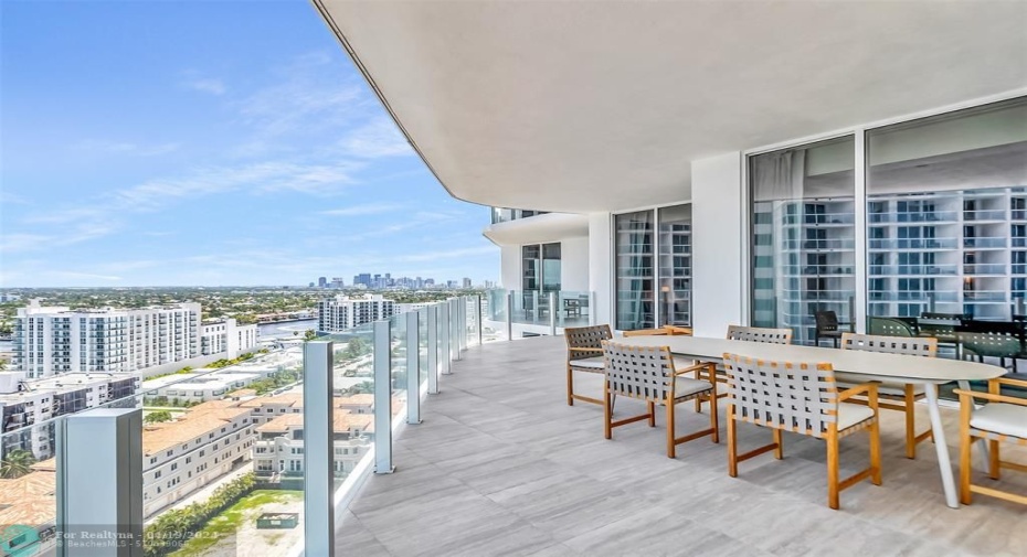 Intercoastal Views from Unit Expansive Balcony