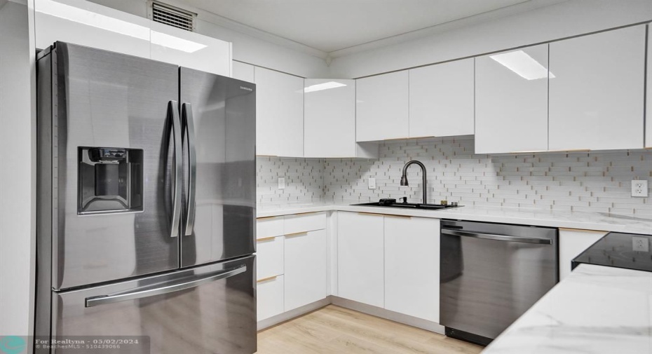 Amazing all new kitchen with black stainless appliances